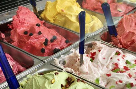 A fagylalt története, fagylaltpult