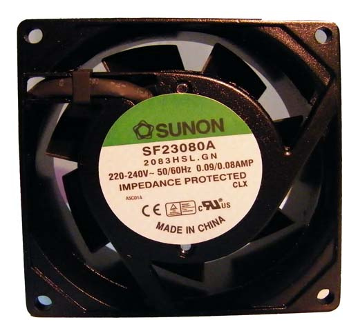 Axial ventilator 80x80mm