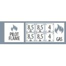 SPS 7120A G | Gas range with 6 burners and opened base