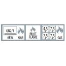 SPT 780/21 G | Gas range with 4 burner and gas static oven