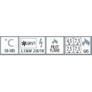 SPT 780/11 GE | Gas range with 4 burners and electric convection oven