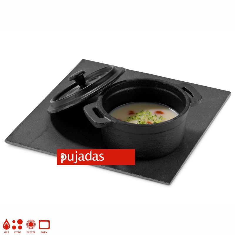 Mini round casserole with lid 10x7,5 cm 0,2 Lts