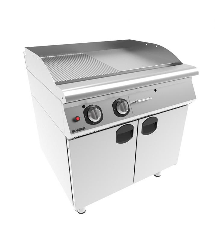 7IG 22 | 1/2 smooth and 1/2 ribbed plate gas on stand