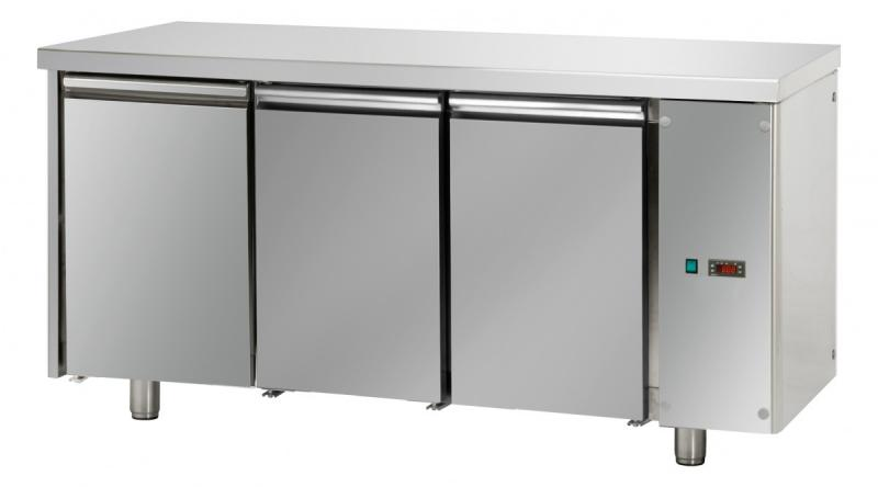 TF03MIDSG | 3 ajtós hűtött munkaasztal GN 1/1 