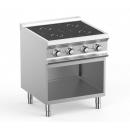 IN77A | Indukciós 4 zónás kerámialapos tűzhely nyitott alsó szekrényen 