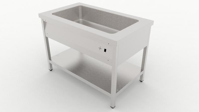 GN 2/1 | Bain marie with self