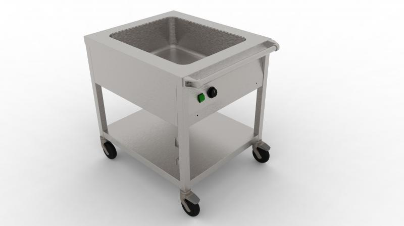 GN 2/1 | Bain marie trolly