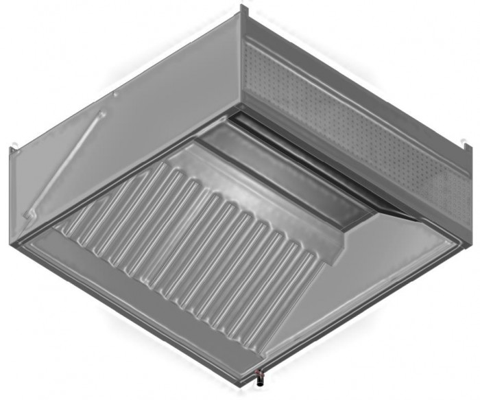 SX-FEFL | Stainless steel induction wall mount hood 1300