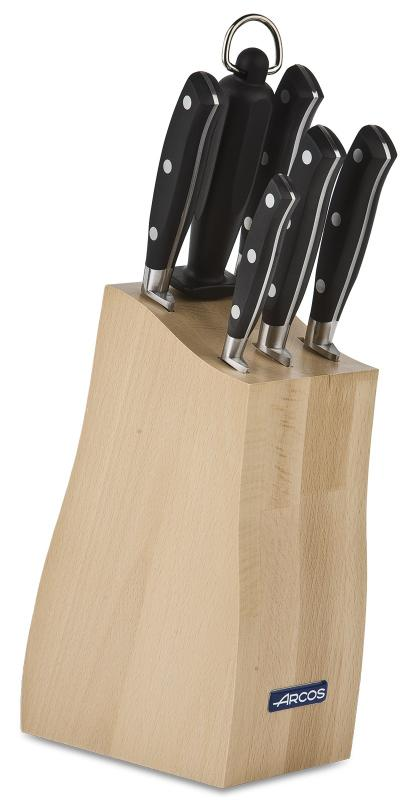 ARCOS Riviera | set 6 knifes in wooden holder