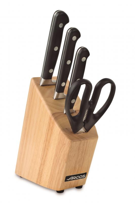 ARCOS Ópera | set of 4 forged knifes in wooden holder