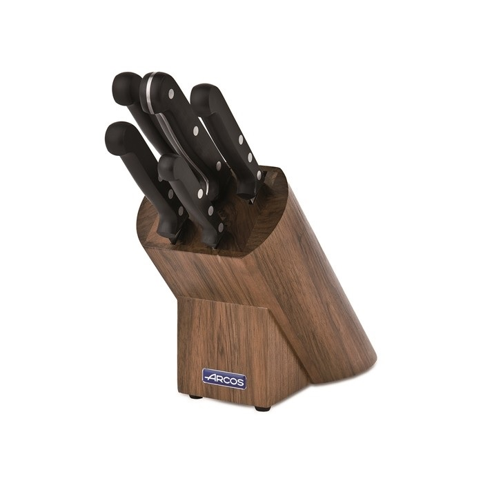 ARCOS UNIVERSAL | set of 5 knives in walnut holder