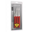 ARCOS NOVA | Red paring knife set 3 pcs