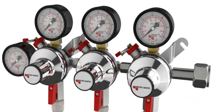 Micro Matic | 7 bar 3 tagos 3 kivezetéses CO2 reduktor