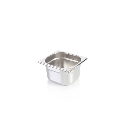 GN container 1/6 - 100 mm, stainless steel - 1,6 Lts