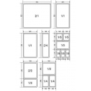 GN container 2/3 - 150mm, stainless steel - 13,2 Lts