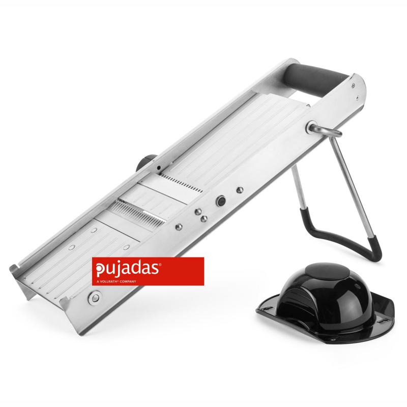 Mandoline stainless steel rotating blades thickness regulator