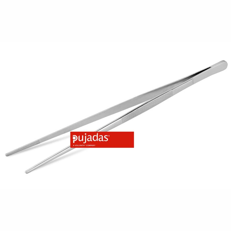 Tálalócsipesz keskeny rozsdamentes 30 cm 