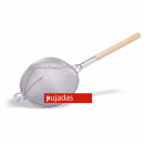 Stainless steel double mesh strainer reinforced 35x86,5 cm