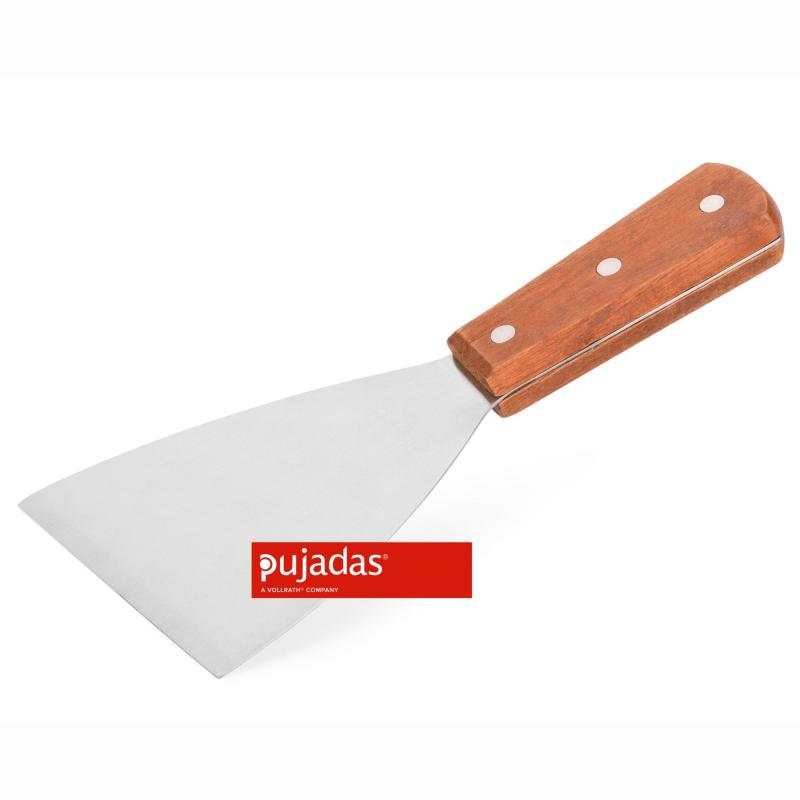 Triangle dough scraper wood handle 10,2x10x21 cm