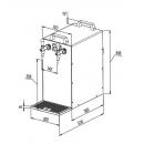 KONTAKT 155/K Green Line | Dry contact double coiled beer cooler with built-in air compressor