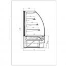 C-1 VN/Z 60/GR VIENNA | Melegentartó süteményes pult