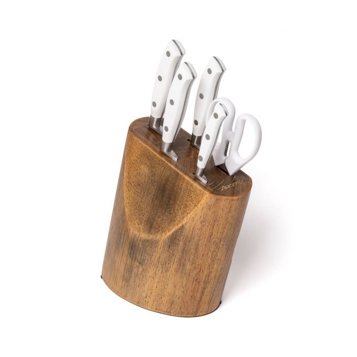 ARCOS Riviera | set of 5 forged knifes in wooden holder