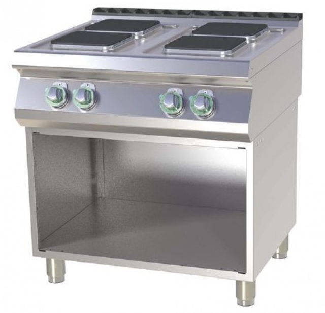 SPQ 780 E | Electric range quadratic plates with base