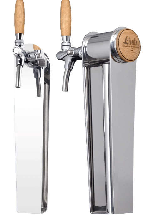 Tower Naked | Tower with 1 tap and oak wood handle
