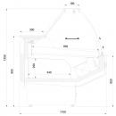 L-1 MD/W 100/110 Modena | Csemegepult beépített aggr.