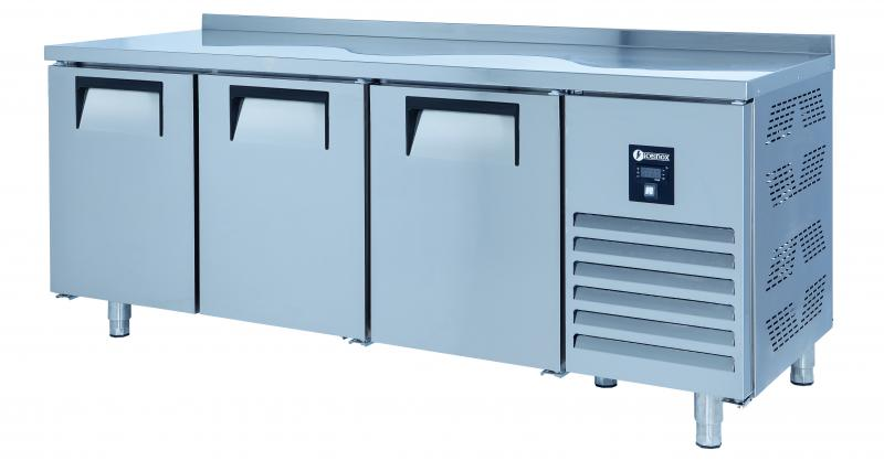 KHP-RC3SD INOX | Refrigerated counter with 3 doors