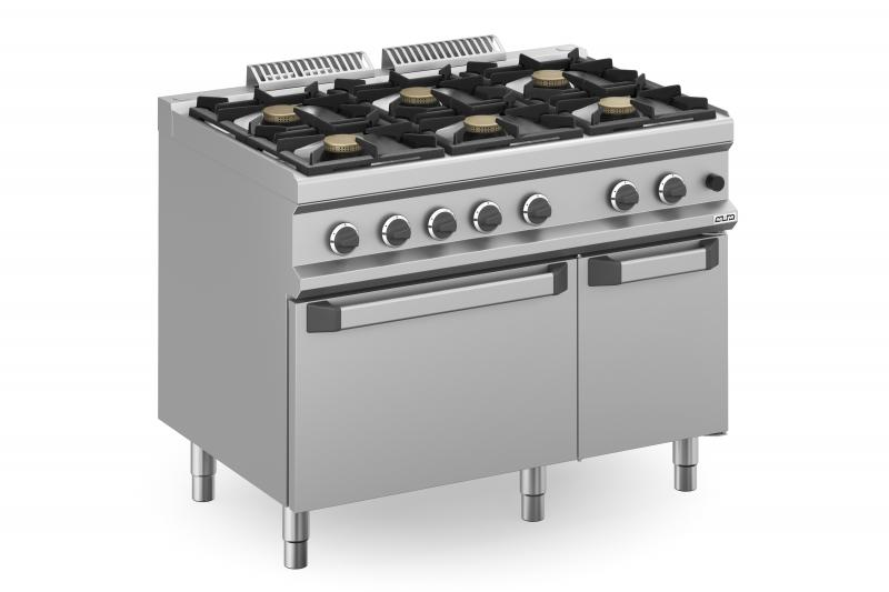 MFB711AFGXL | 6 Burners Gas Range on Gas Oven and Closed Cabinet