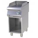 FTRC 740 E | Electric griddle plate with ribbed plate and opened base - chromed