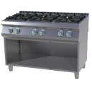 SPS 7120B G | Gas range with 6 burners and opened base