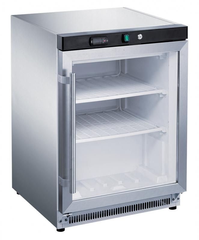 KH-XF200G-HC S/S | Glass door freezer
