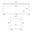 SIF900D | Hűtő/mélyhűtőláda csúszó üvegtetővel