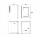 MB 34 BGD |Glass door minibar