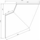 C-1 BL NW/90/N BELLISSIMA | Semleges belső sarokpult (90°)