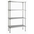 600x400x1800 | Aluminum stands with polyethylene shelf 