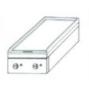 KGO-237 MA | Table-type gas cooking table with 2 burners and 1 heating sheet