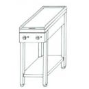 KGO-237 MB | Gas cooking table with 2 burners and 1 heating sheet