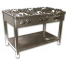 KGO-647 M | Gas cooking table with 6 burners and 3 grids
