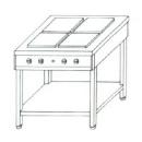 NTV-1435 | Electric cooker with 4 plates