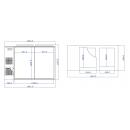 Refrigerated waste container-double