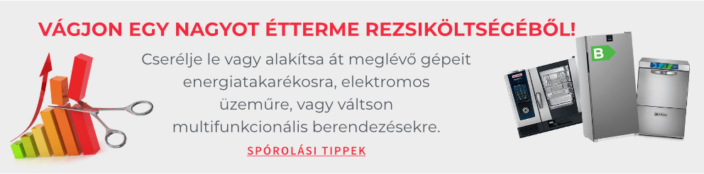 Vágjon egy nagyot étterme rezsiköltségéből!