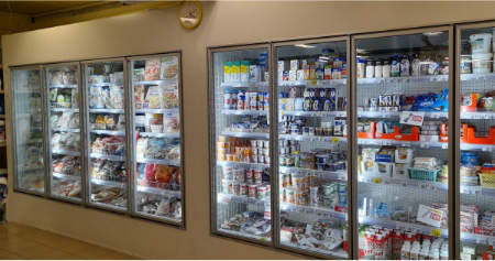 Járható hűtőkamra